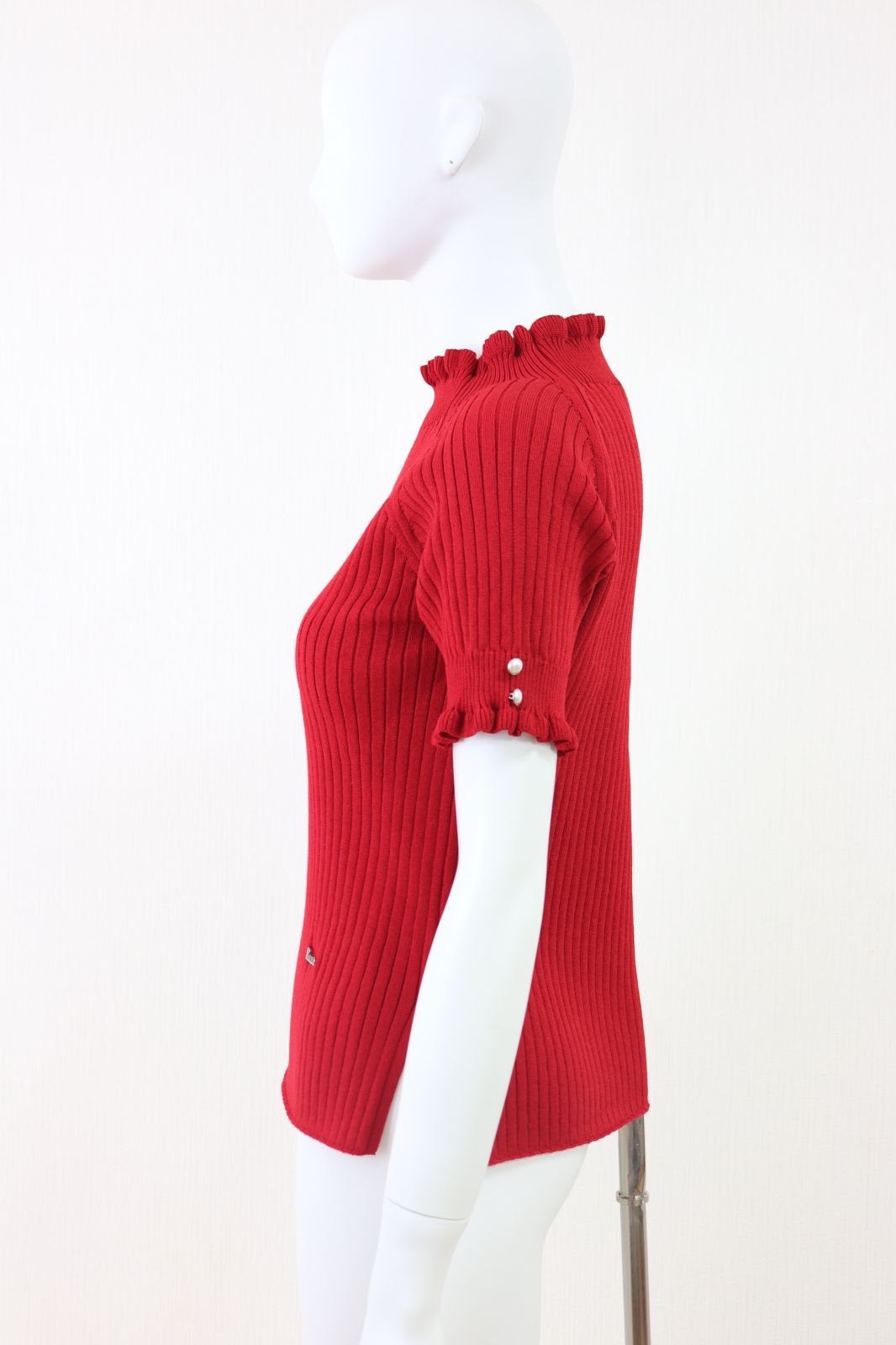 Rene☆ルネ Petit Frill Knit リブニットトップス 6212540 赤 - メルカリ