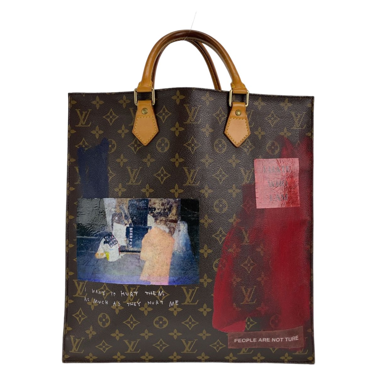 LOUIS VUITTON ルイヴィトン Guernica モノグラム サックプラ ブラウン 茶色 PVC M51140 一点物 トートバッグ  レディース 402938 【中古】【中古】 - メルカリ