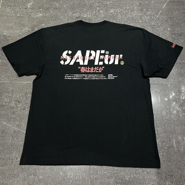 sapeur 浜田 ブラック　Tシャツ 楽天市場】【SAPEur × MASATOSHI HAMADA 印鑑LOGO S/S TEE BLACK