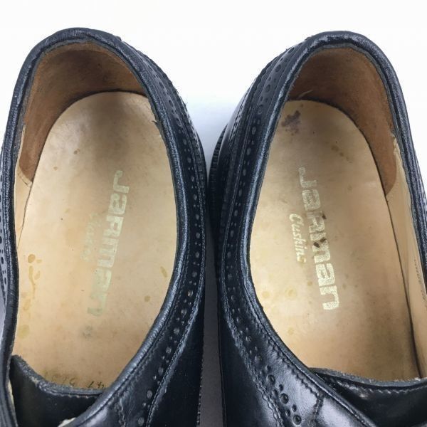 試着交換OK！Vintage 品　JARMAN/ジャーマン　ロングウイングチッップ　ビジネスシューズ〈黒/BLACK/ブラック〉size11M　28.5-29.0程度/メンズ/菅NO.ZH-60 試着交換OK！Vintage 品 JARMAN/ジャーマン ロングウイングチッップ