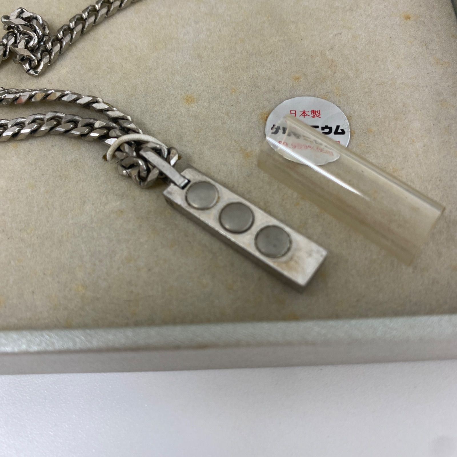 【極美品】VALENTINO ROLENTA ネックレス ゲルマニウム シルバー 送料無料】VALENTINO ROLENTA/バレンチノロレンタ/高級
