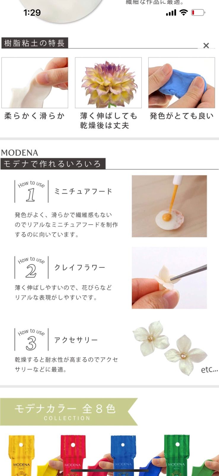 パジコ 樹脂粘土 モデナホワイト 250g 白 日本製 303109