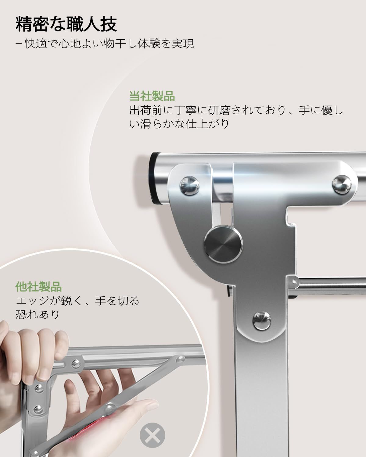 VIKAQI 洗濯物干し室内屋外 布団干しスタンド ステンレス 折り畳み 物干し tower 洗濯物干し コンパクトに収納できる 組み立て簡単 200CM WWW_NOITHATQUANGTHANH_NET