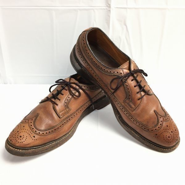 交換OK 1968年製? フローシャイム ケンムール ロングウイングチップシューズ size10.5C 27.0-27.5 インペリアル Vintage|メンズ 菅NO.ZE-23<sale>