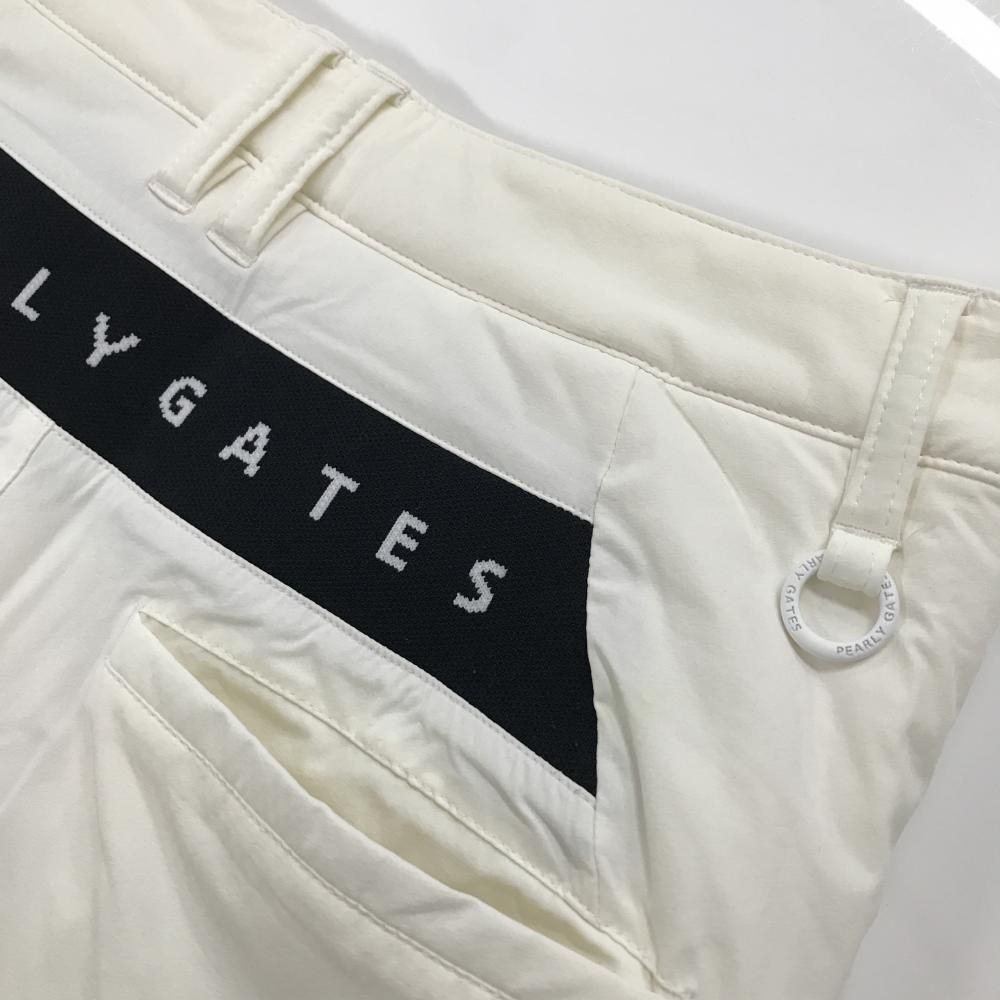 現役 パーリーゲイツ 中綿パンツ 白 細目ブロックチェック地模様 レディース 0 S ゴルフウェア PEARLY GATES