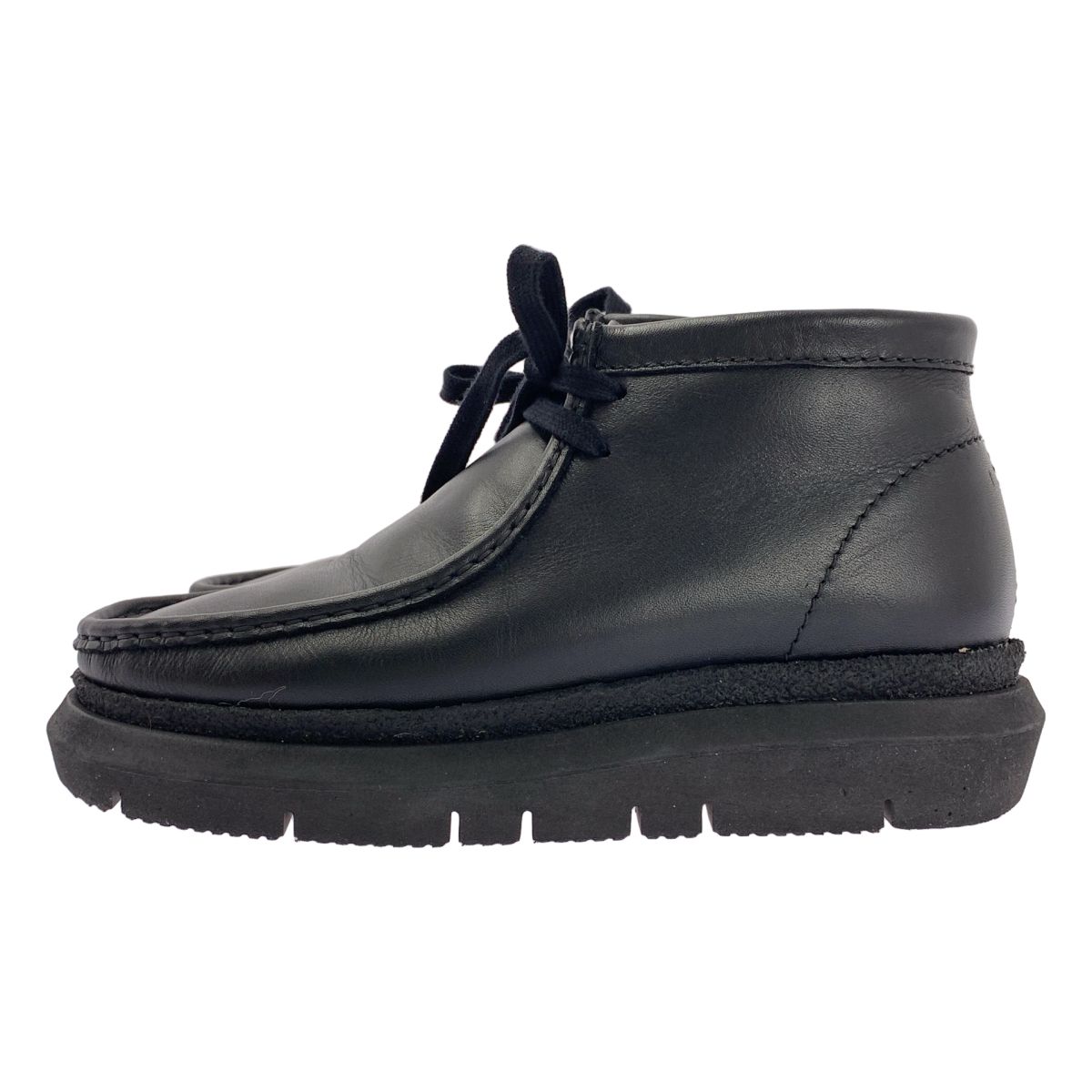 【格安SALEスタート！】 sacai サカイ 2025SS ×CLARKS レザー ワラビー シューズ 40 ブラック メンズ