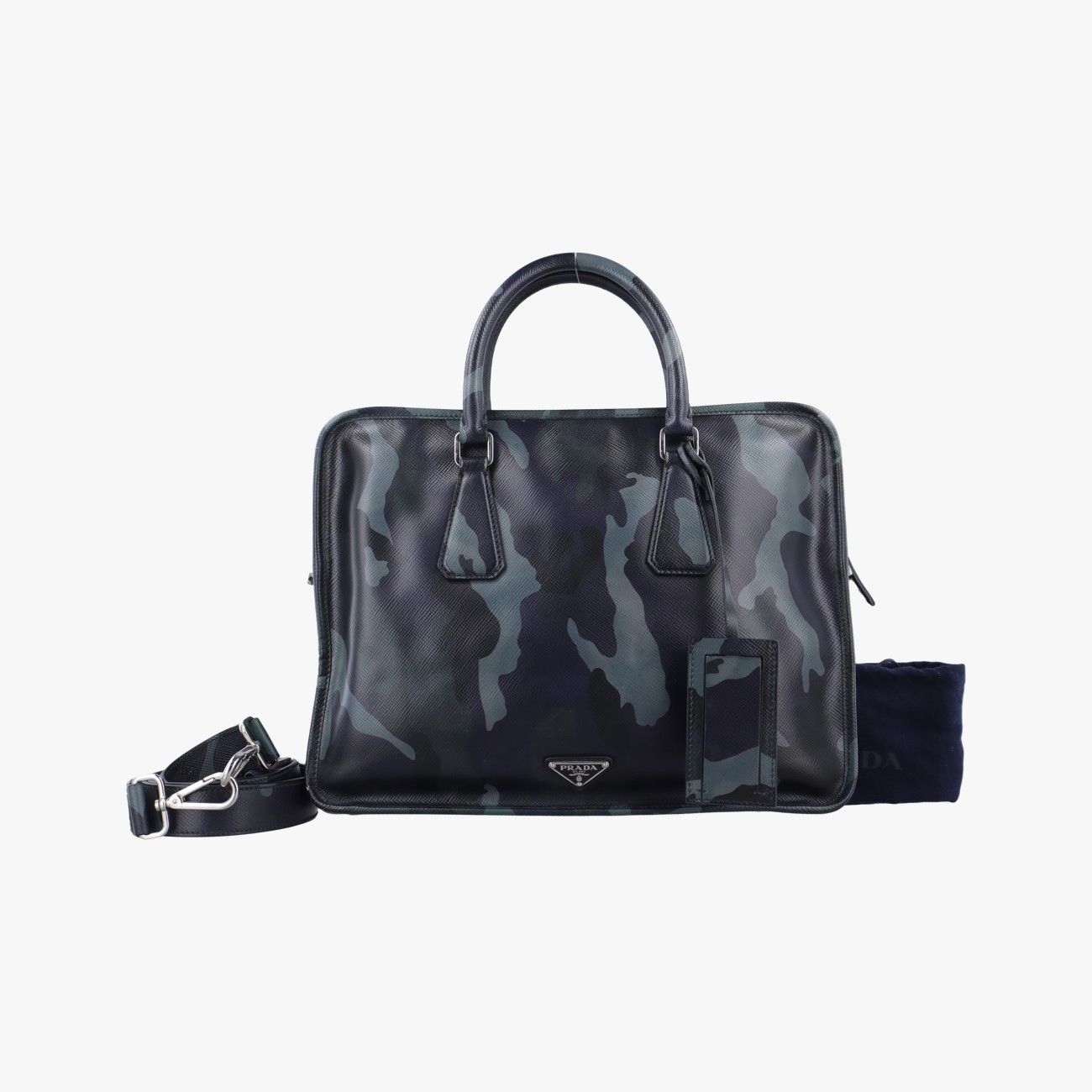 PRADA プラダハンドバッグサフィアーノ カモフラージュ
