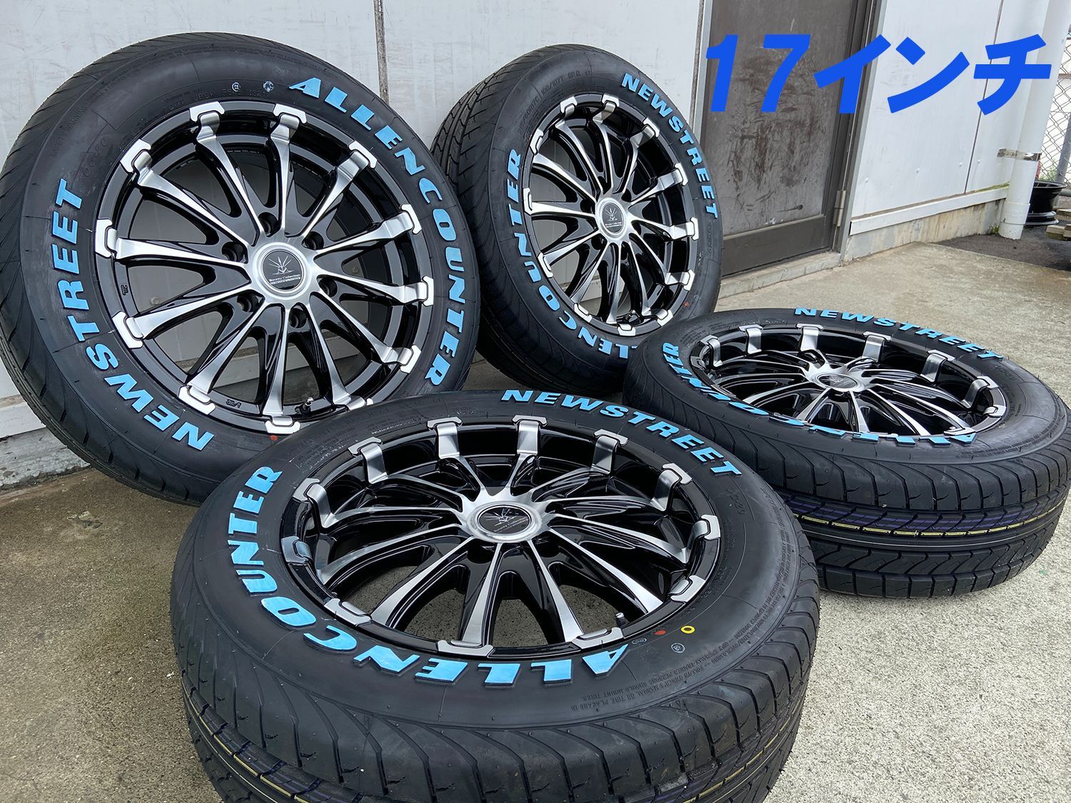 車検対応 ハイエース 200系 タイヤホイール 17インチ BD12 ｵｰﾚﾝｶｳﾝﾀｰ ホワイトレター 215/60R17 4本セット 新品タイヤ＆ 新品ホイール - メルカリ