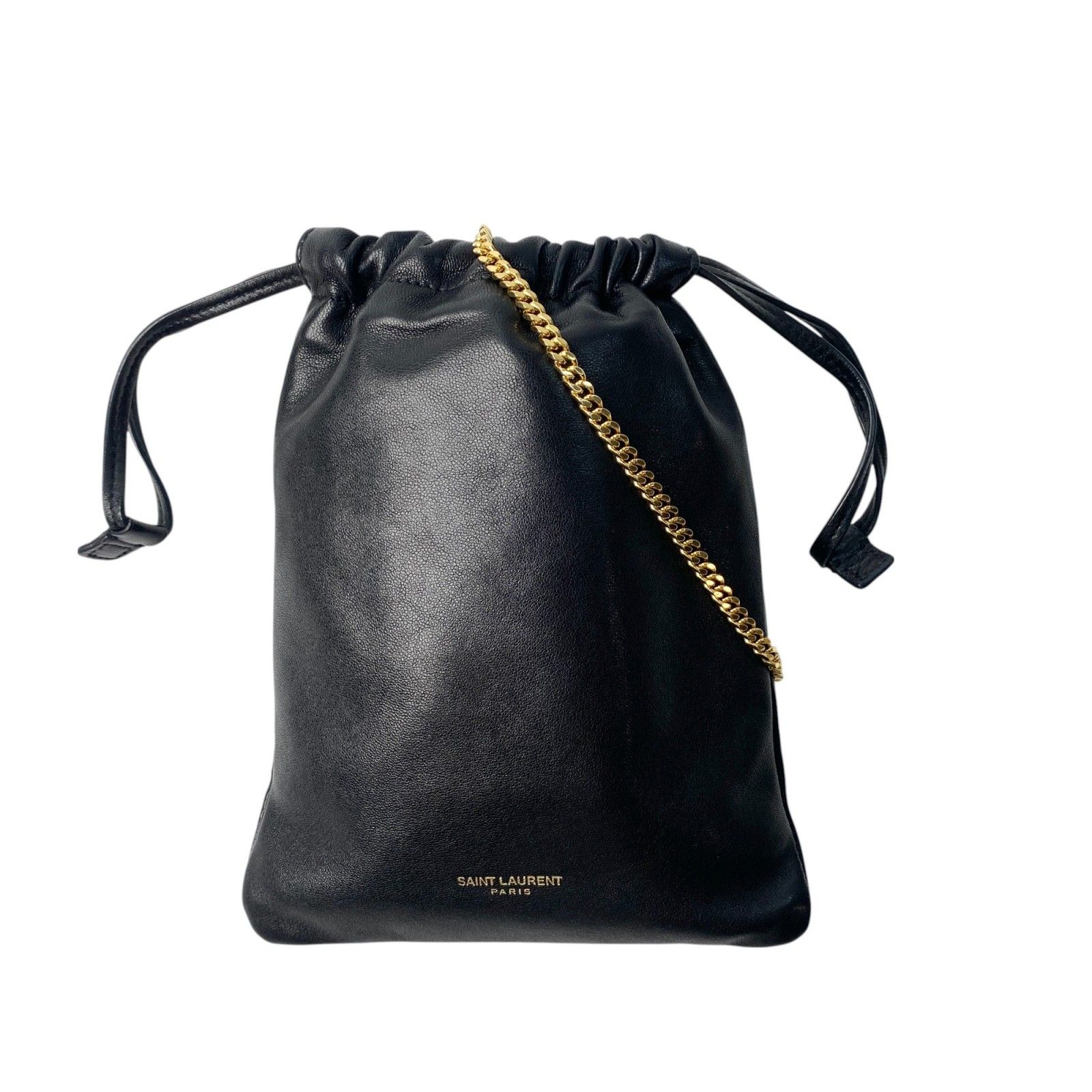 サンローラン SAINT LAURENT レディース ミニ チェーンショルダーバッグ ブラック 斜めがけ クロスボディ 640714