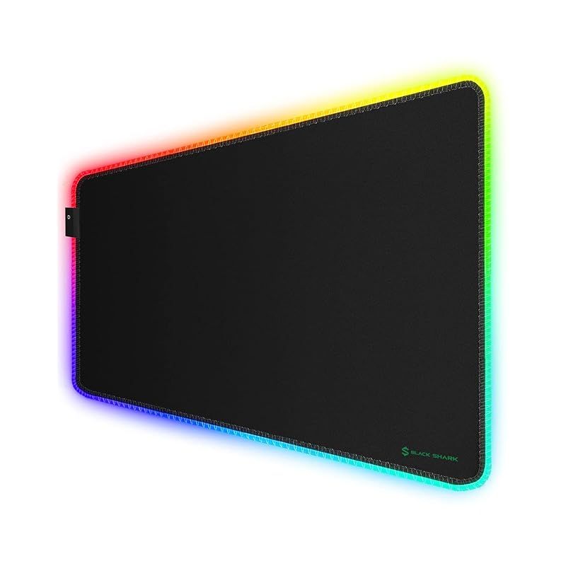 Black Shark ゲーミングマウスパッド XL 900mm x 400mm x4mm RGB マウスパッド ゲーミング 滑り止め マウスパッド 大型 11RGBモード Manta P7