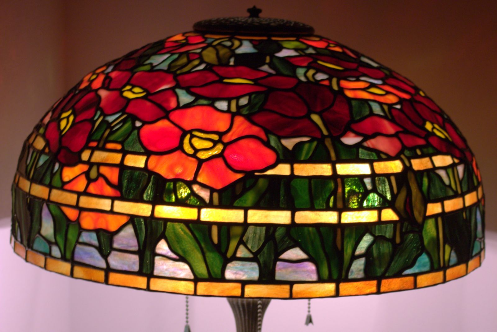 45．ティファニーランプ【オリエンタルポピー】【グラスワン
