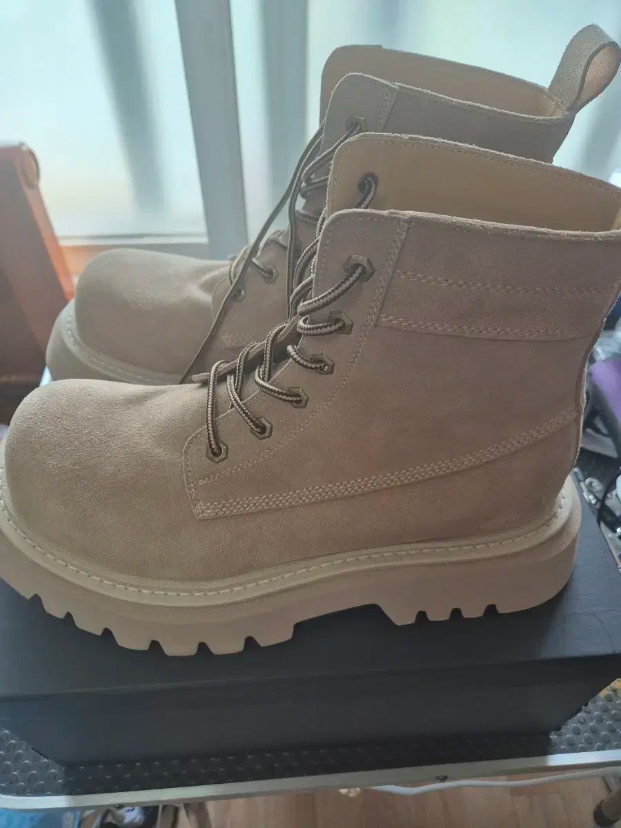 D-SR マンモス スエード ウォーカーブーツ ベージュ 280