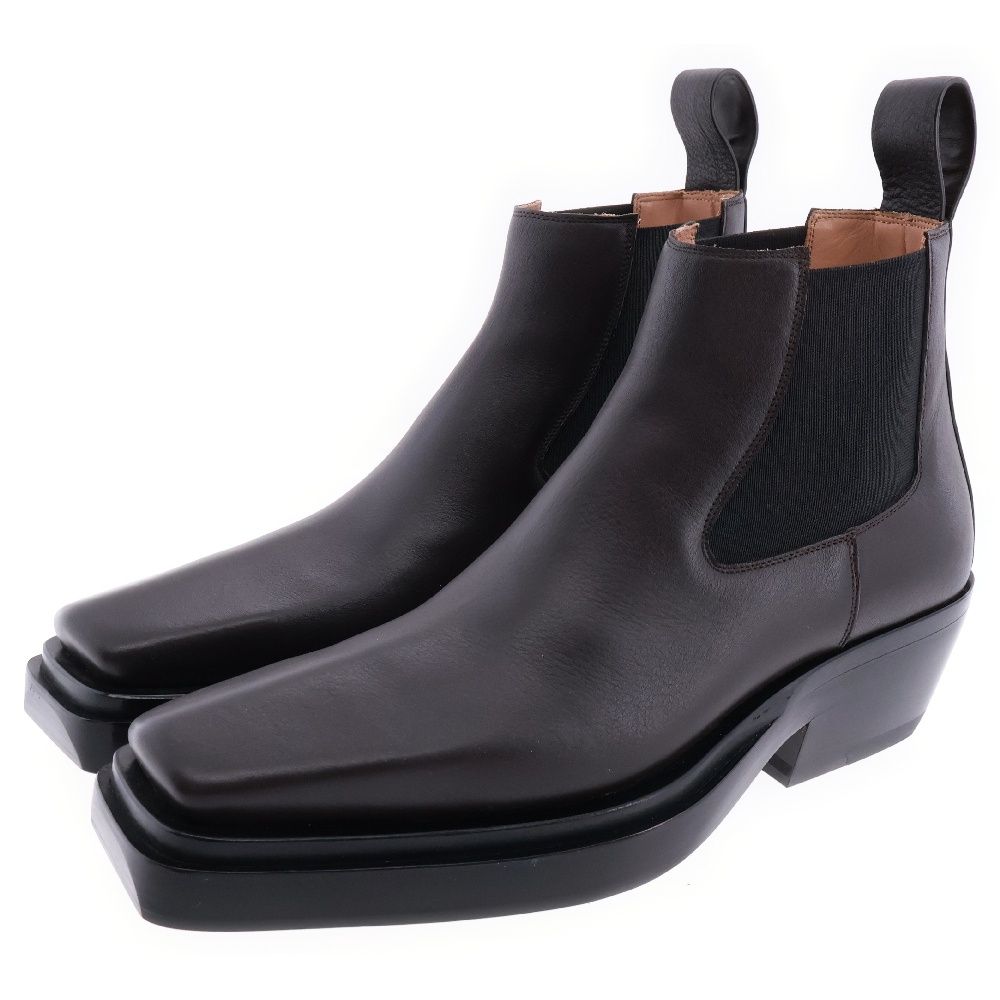 極美品 BOTTEGA VENETA スクエアトゥ チェルシーブーツ 45サイズ
