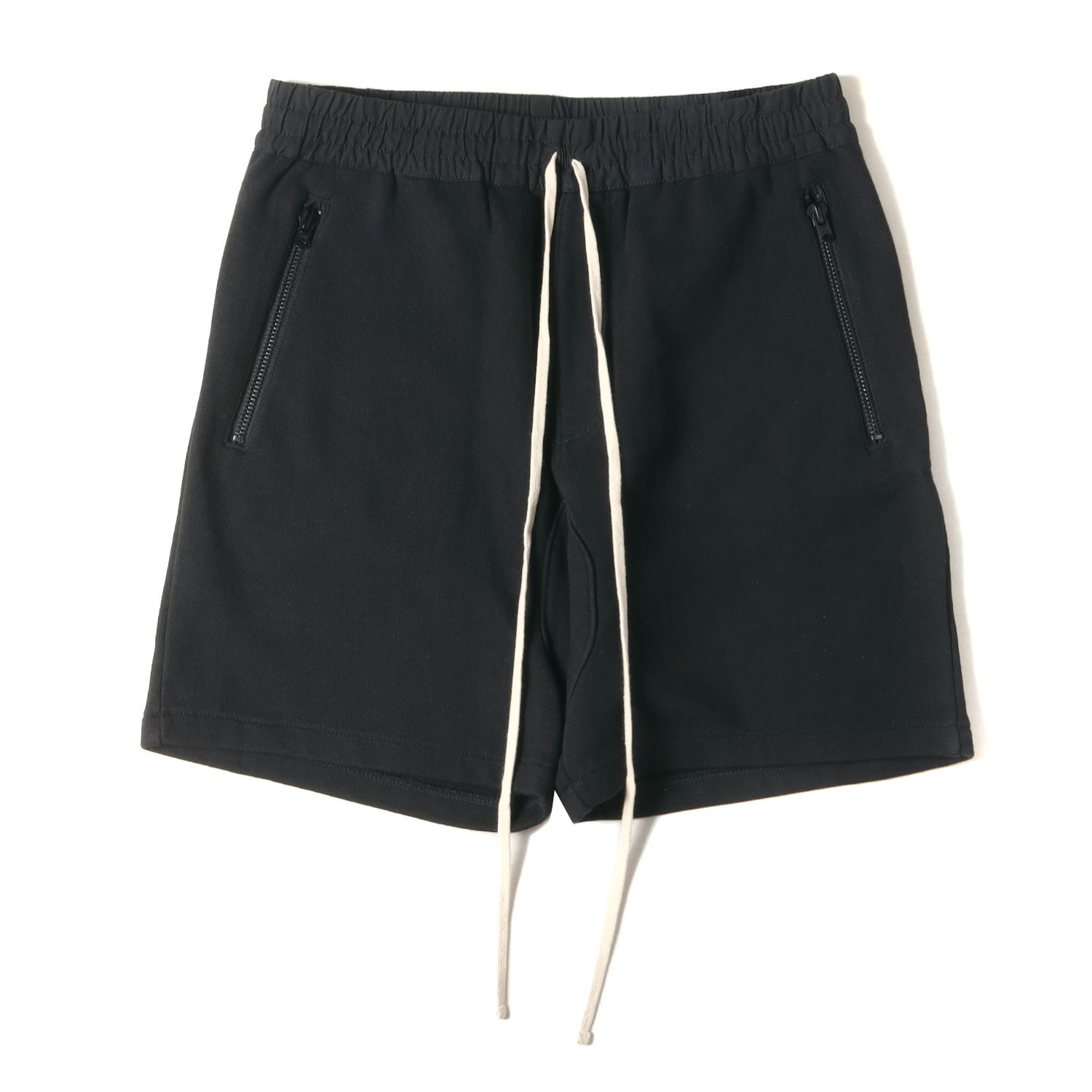 FEAR OF GOD フィアオブゴッド パンツ サイズ:M FOG ESSENTIALS ジップポケット スウェット ショーツ ブラック 黒 エッセンシャルズ ボトムス ショートパンツ ズボン【メンズ】