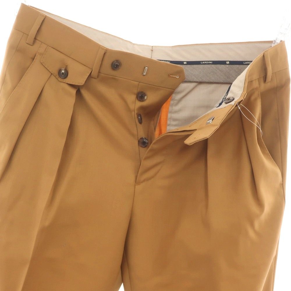 未使用　Lardini カジュアル　パンツ　スラックス　48 中古】ラルディーニ LARDINI ウール カジュアルスラックスパンツ