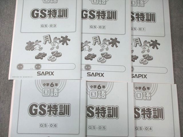SAPIX 小6 サピックス GS特訓 国語 【計6回分】 状態良品 2020 025S2D SAPIX 小6 サピックス GS特訓 国語 【計6回分】 状態良品 2020