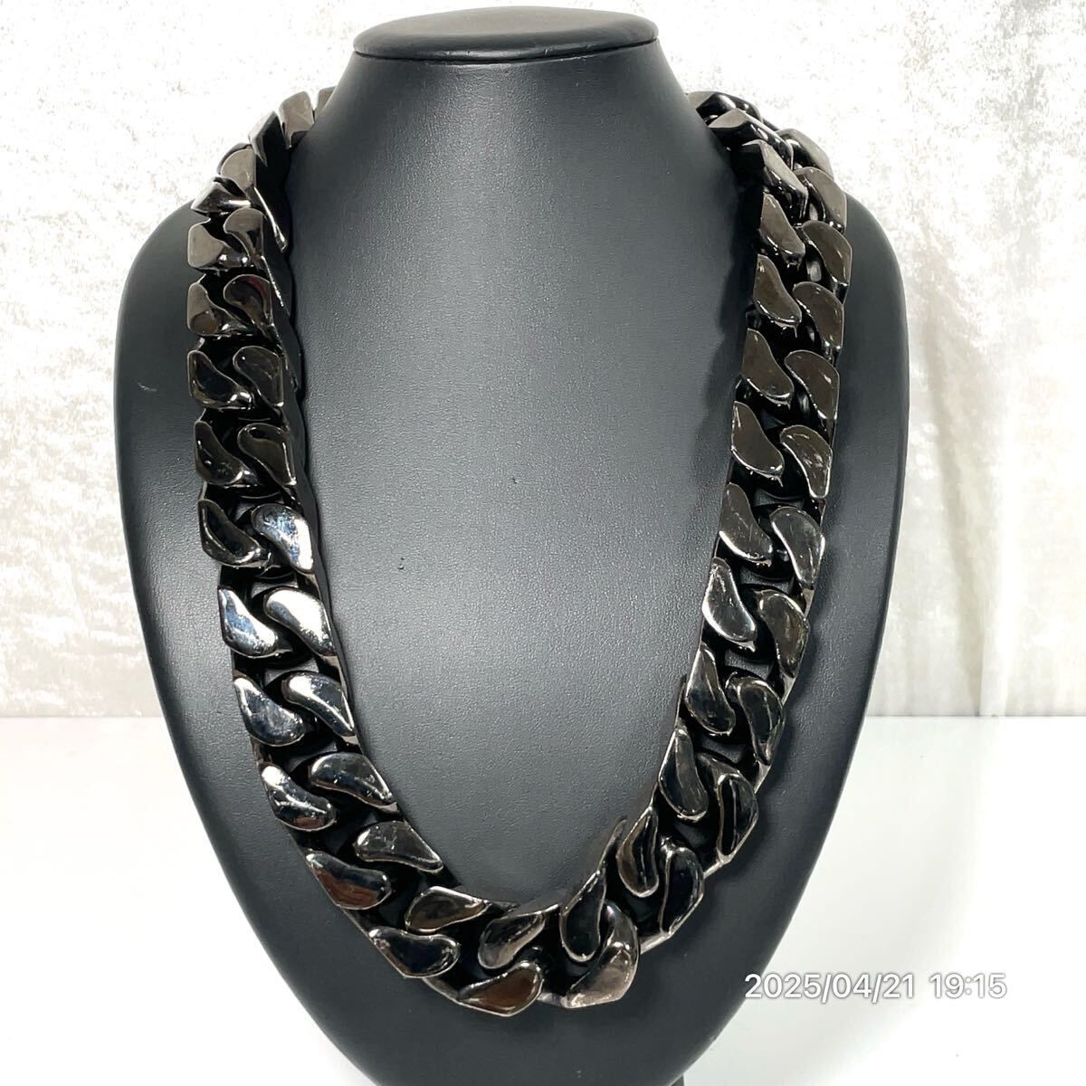 太 AMBUSH アンブッシュ ブラック 系 クラッシック 喜平チェーン ネックレス アクセサリー 装飾品