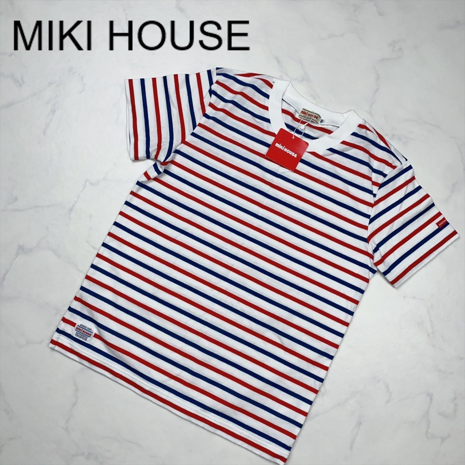 新品タグ付き】MiKiHOUSE ミキハウス 半袖Tシャツ 140 キッズ パープル 