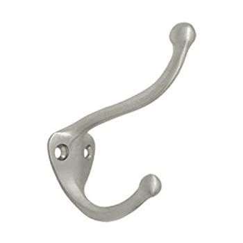 (Nickel) - Deltana CAHH3 Coat & Hat Hook; Solid Brass CAHH3U15 Satin Nickel