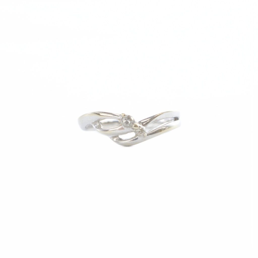 クミキョク 組曲 KUMIKYOKU 指輪 K10WG リング 6号 ホワイトゴールド