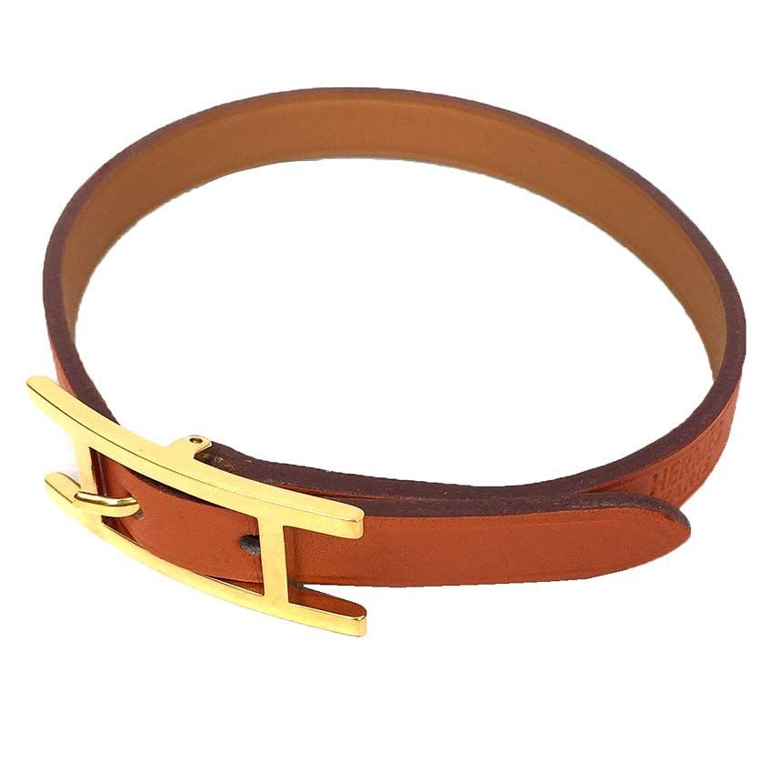 HERMES 　Api3 アピ3 革 レザー ブレスレット HERMES エルメス アピ3 Api3 レザー ブレスレット アピブレス L