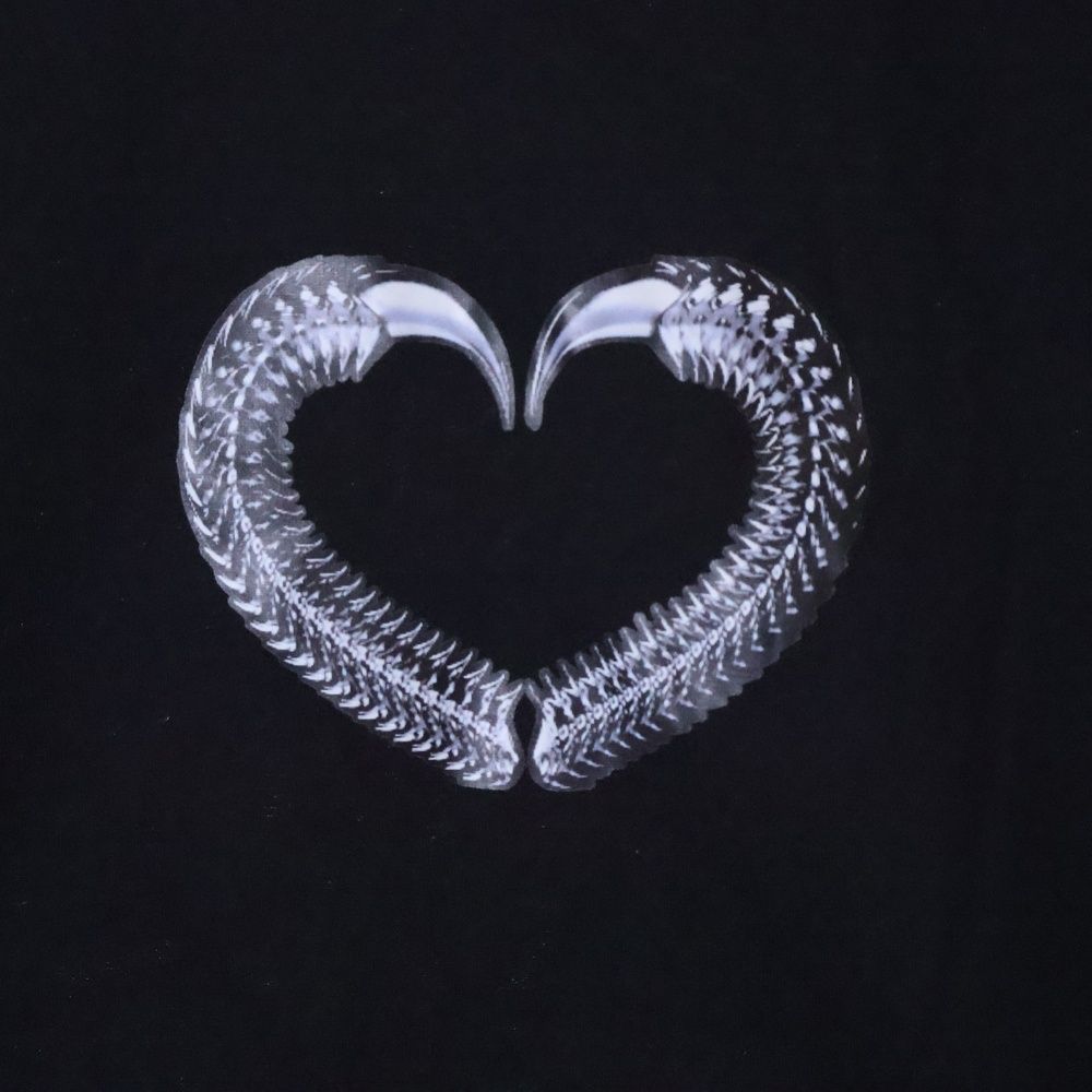 ★COMME des GARCONS★ダブルハート ワッペン 半袖Tシャツ PLAY COMME des GARCONS/プレイコムデギャルソン】 ダブルハート