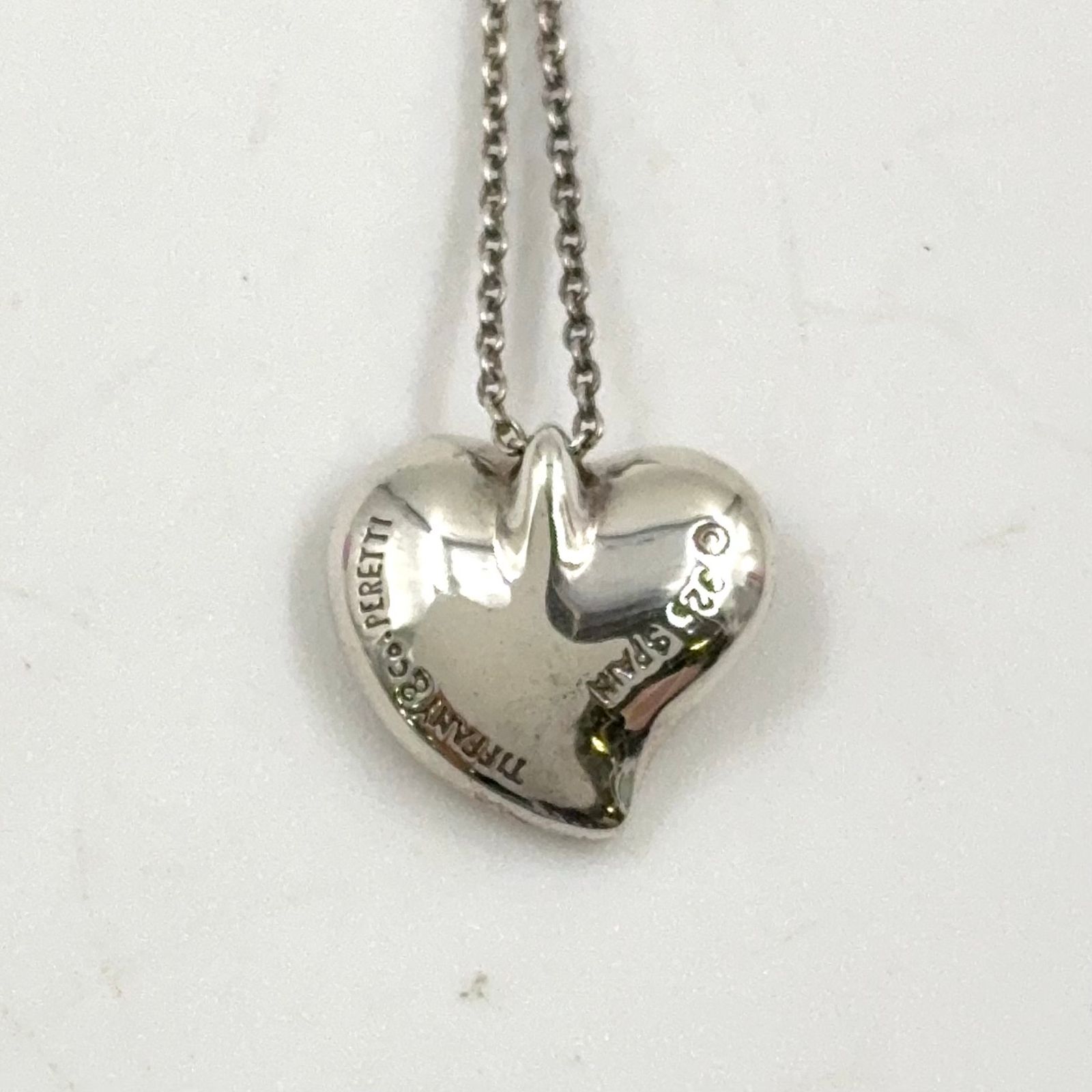 TIFFANY & Co. フルハート SV925 シルバー ネックレス - メルカリ