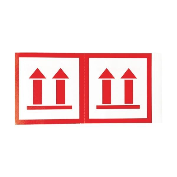 まとめ) TRUSCO 荷札 「天地無用」 マーク 4枚1組 115×58 TNFM-02 1