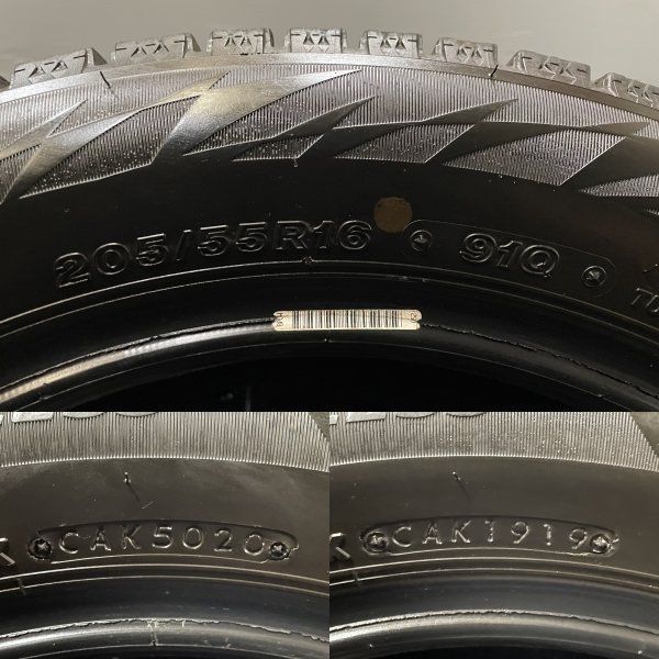 BS BLIZZAK VRX2 205/55R16 16インチ スタッドレス 4本 2019～20年製