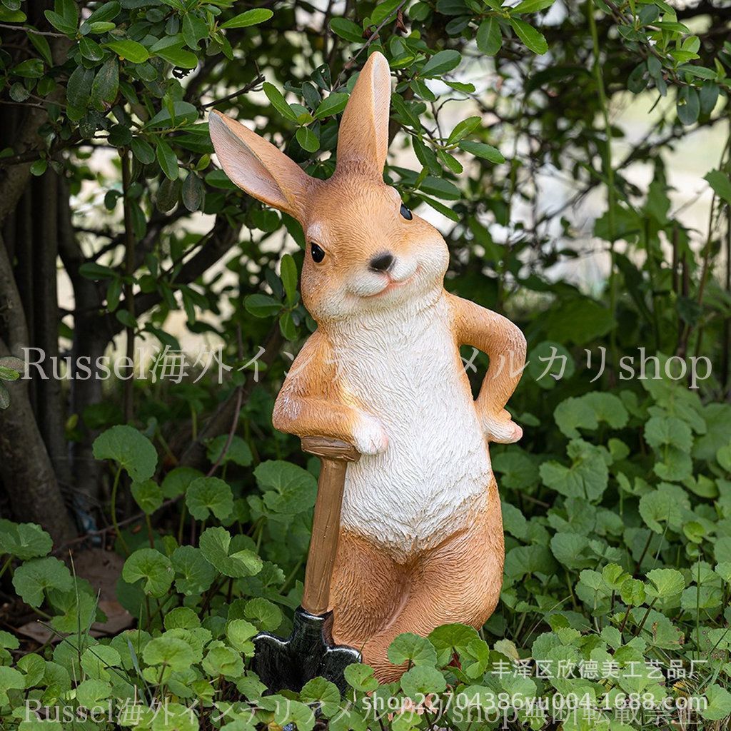 うさぎ ガーデニング ガーデン雑貨ラビットフラワーボード オーナメント おしゃれ　置物 ガーデンオーナメント ラビット うさぎ おしゃれ かわいい ガーデン