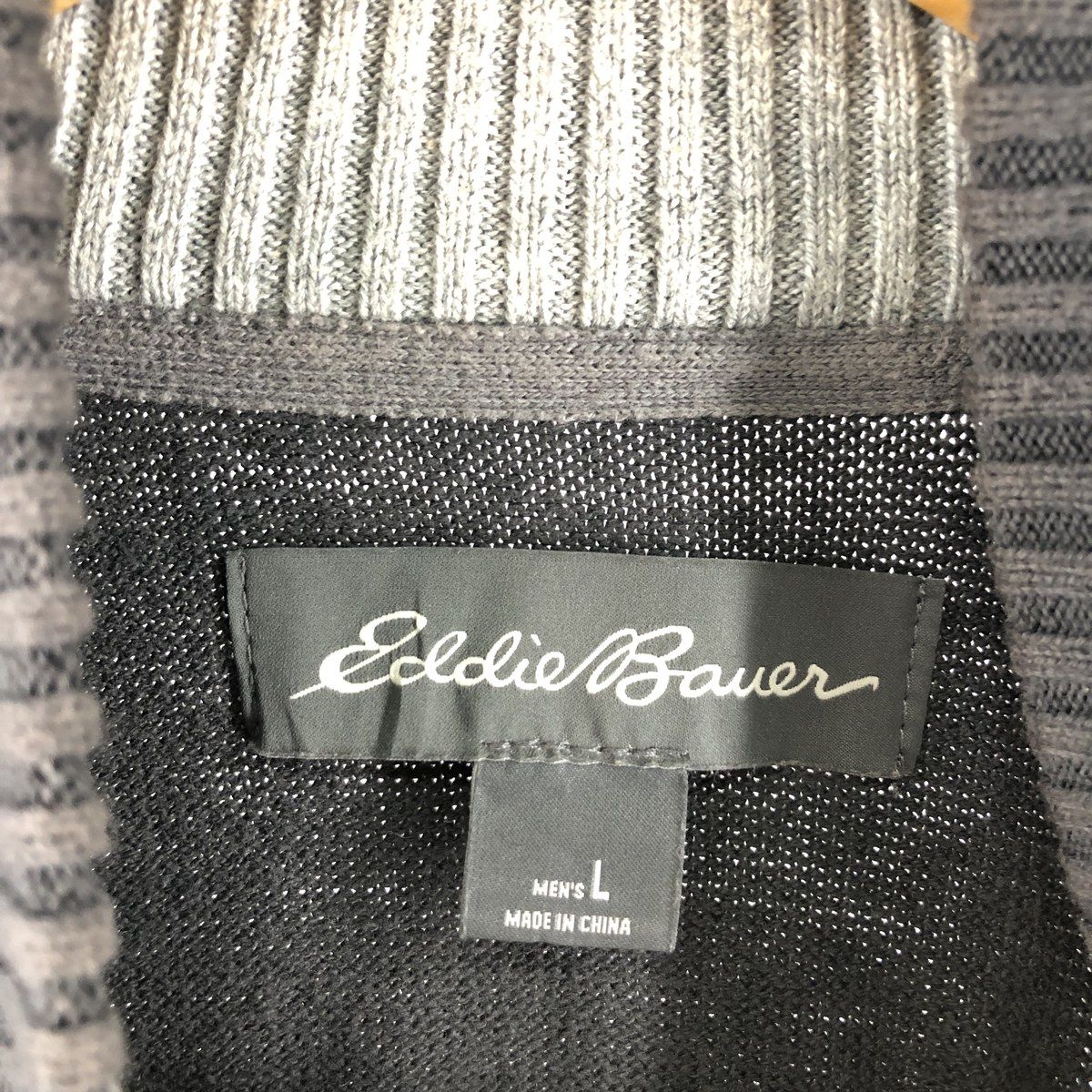 古着 エディーバウアー Eddie Bauer ボーダー柄 コットンニットハーフ