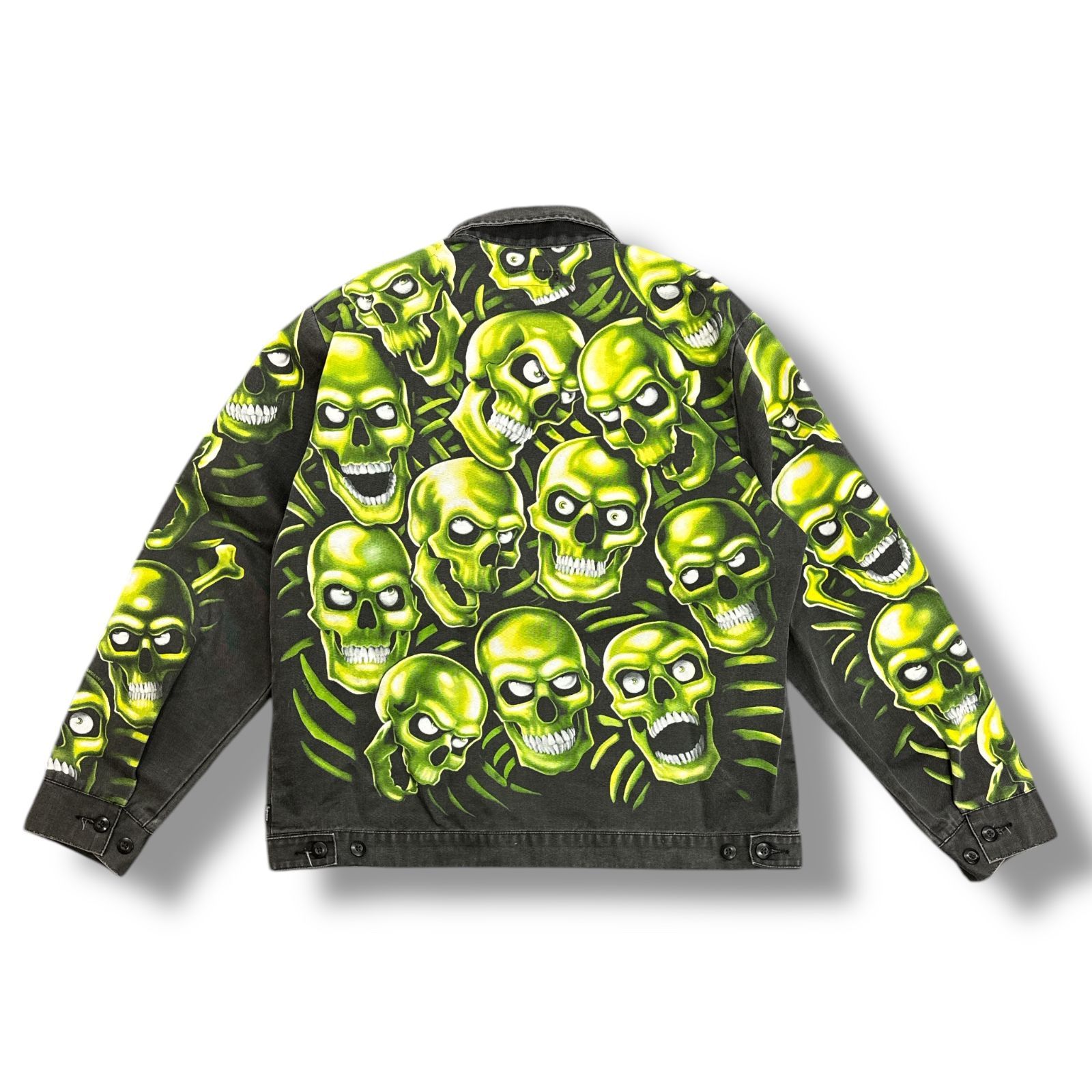 supreme スカルパイル ワークジャケット 2018S/S シュプリーム 国内正規 Supreme 18SS Skull Pile Work Jacket LIQUID BLUE スカル