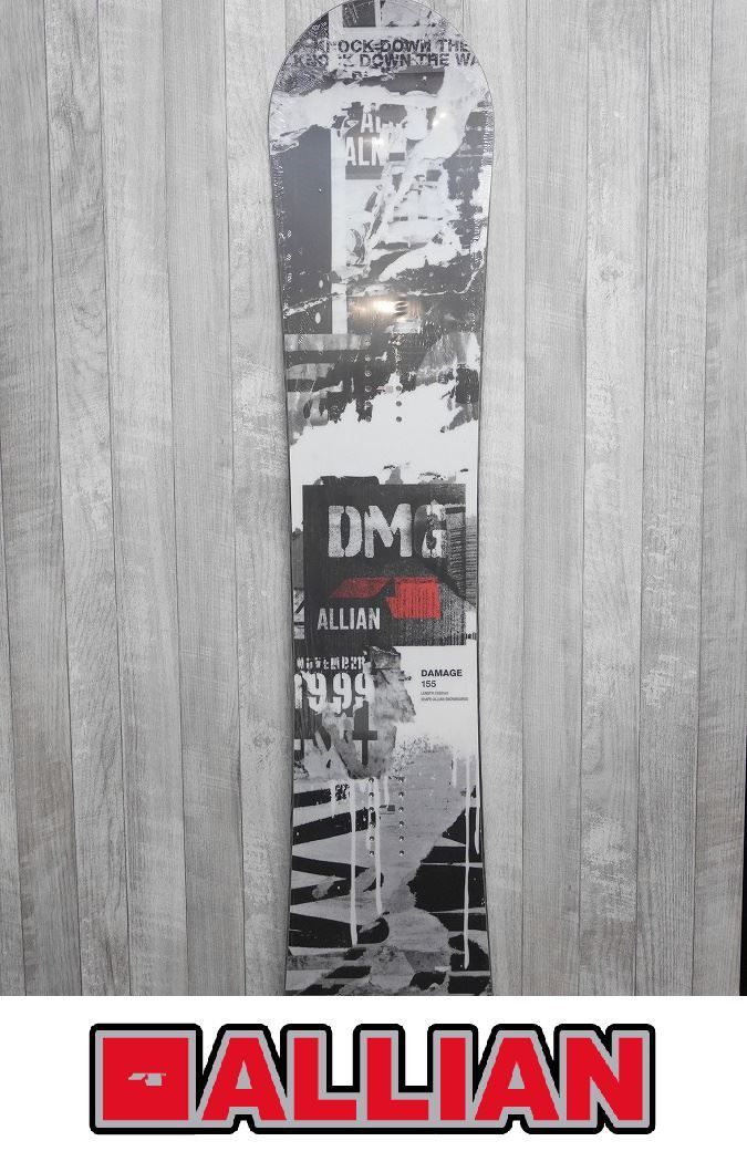 【新品】25 ALLIAN DAMAGE 155 正規品 保証付 スノーボード パーク グラトリ フリースタイル