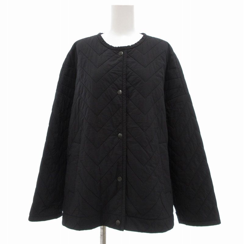 セオリーリュクス theory luxe 20AW SALIM SPICA キルティング ショートコート ジャケット 中綿 ナイロン 38 ブラック |UO