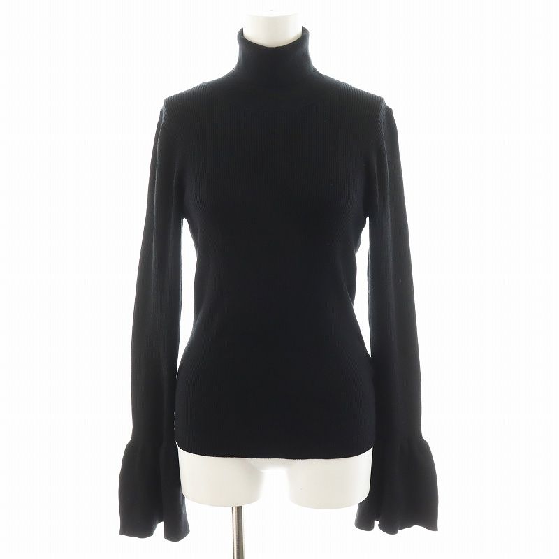 ヘイヴ Heve スズランカフ リブニット セーター 長袖 タートルネック F  