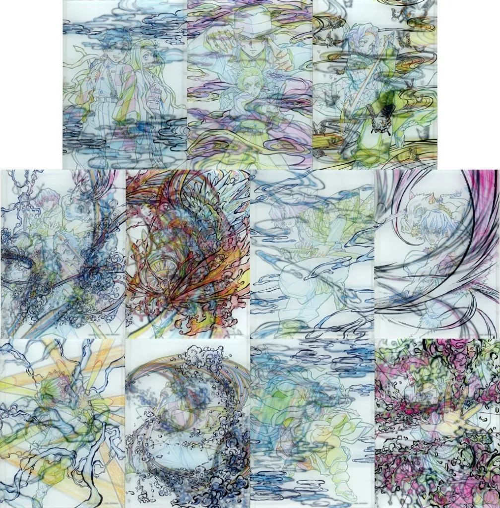 歌川国貞 浮世絵 木版画 2枚続 女郎と町人男の夜逃げ場面 江戸時代