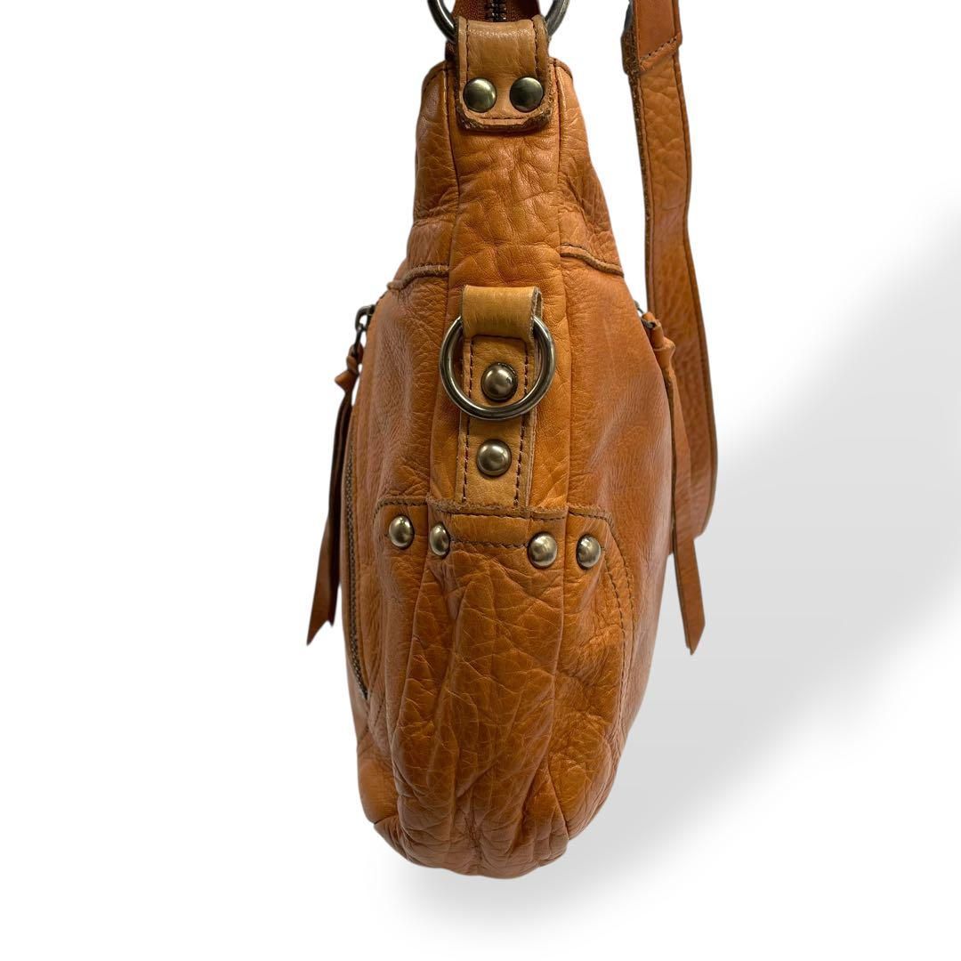 【美品】ラシット　ｒｕｓｓｅｔ　ハンド＆ショルダーバッグ　ブラウン　新品未使用 美品 russet ラシット ショルダーバッグ レザー ブラウン 斜