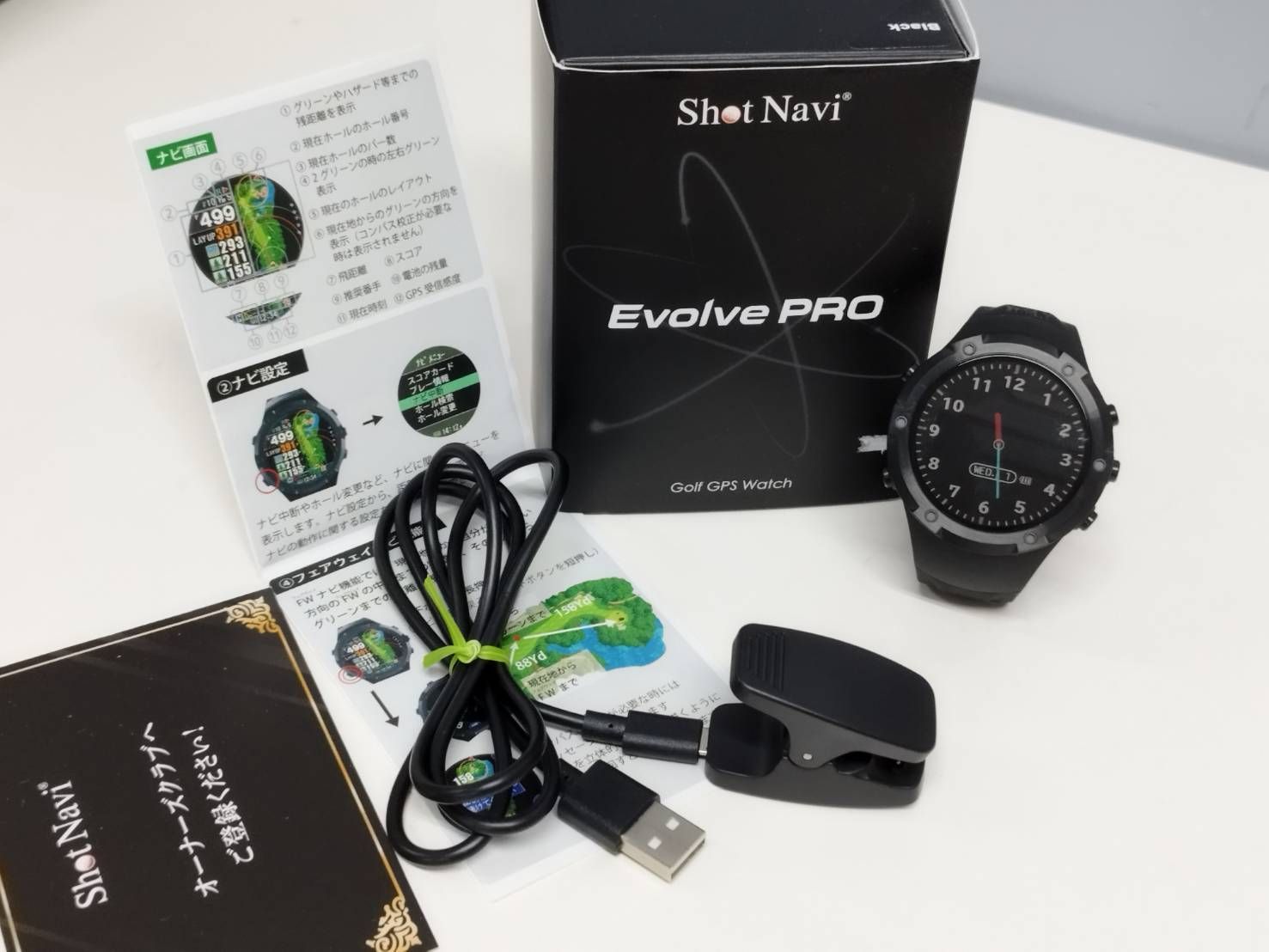 美品】Shot Navi Evolve PRO/GPSゴルフウォッチ
