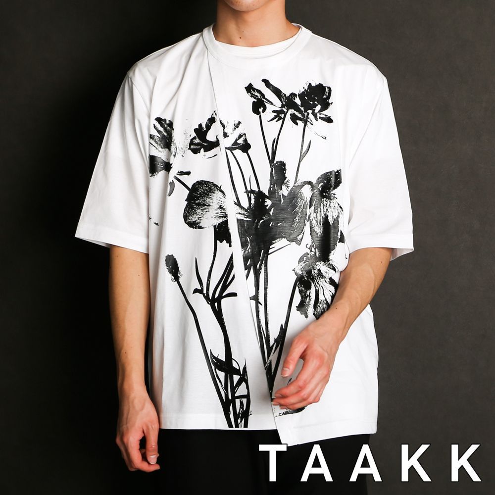 割引設定 TAAKK ターク 半袖Tシャツ カットソー レイヤード - トップス