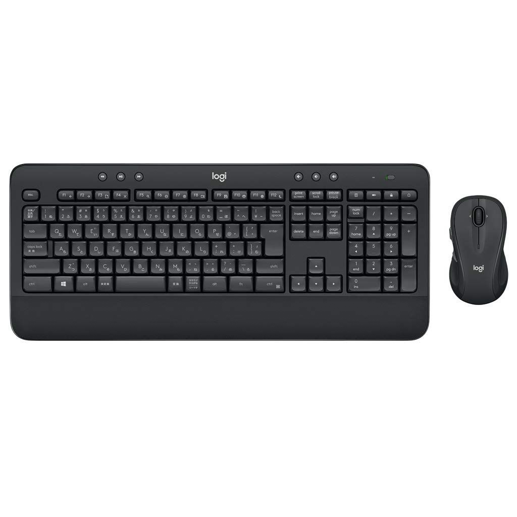 パームレスト ワイヤレスコンボ チルトレッグ搭載 キーボード 長電池寿命 静音 MK545 高耐久性 セット Unifying ワイヤレスキーボード マウス 国内正規品 ロジクール
