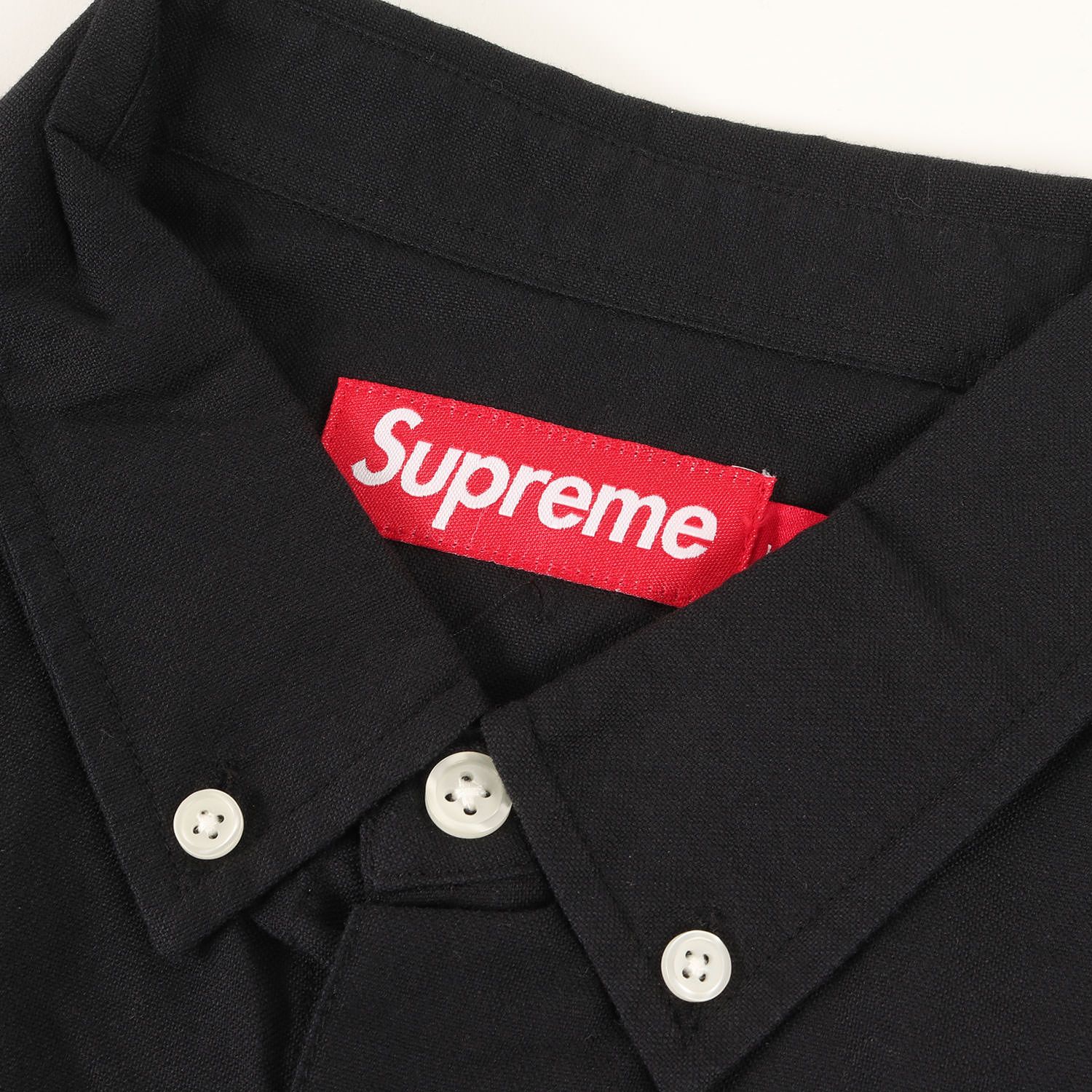 Supreme ボタンダウンシャツ 黒 Ｌ 美品】Supreme シュプリーム シャツ サイズ:L / 24SS ルーズフィット