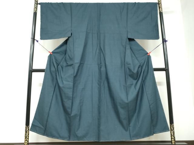 平和屋着物●男性 紬 アンサンブル 長羽織 110亀甲 総詰め 正絹 DAAW5753ud