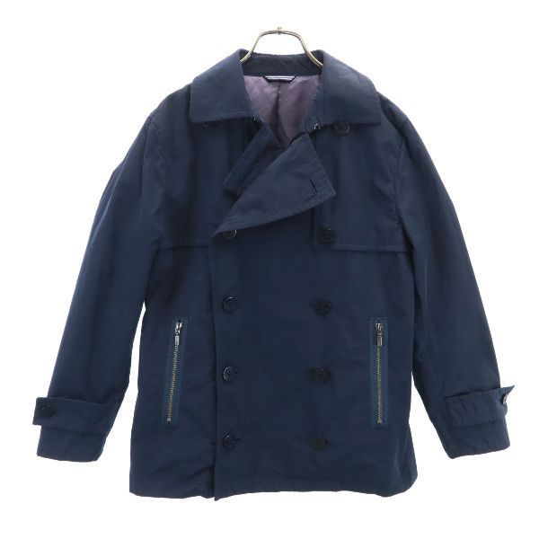 ランバンオンブルー Pジャケット 46 紺 LANVIN en Bleu ショート