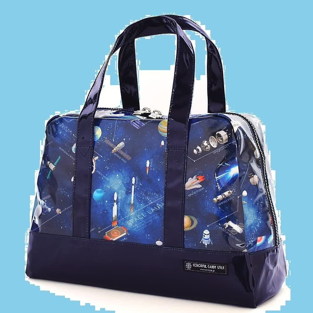 【特価商品】COLORFUL CANDY STYLE プールバッグ 男の子 子供 ビニール 防水 撥水 スイミングバッグ 未来の惑星探査と宇宙船 CBN2916300