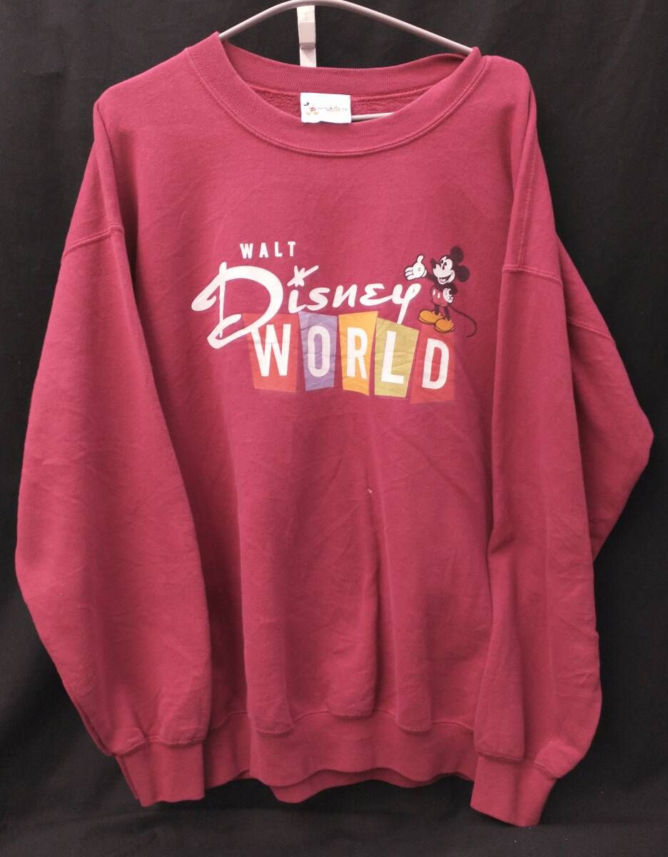 [90s] WOLT DISNEY WORLD MICKEY MOUSE SWEAT ウォルトディズニーワールド 限定 ミッキー スウェット L ヴィンテージ 海外 古着 
