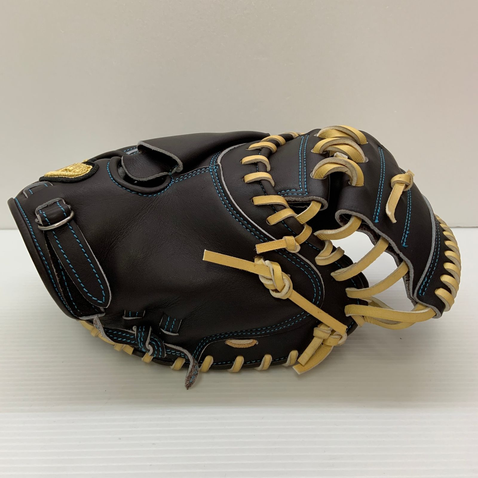 てっぺん Teppen  硬式 大人 一般 キャッチャーミット 捕手 グローブ グラブ 右投げ KKI 中古品 グローブ袋付き 野球 6642 てっぺん Teppen 硬式 大人 一般 キャッチャーミット 捕手 グローブ