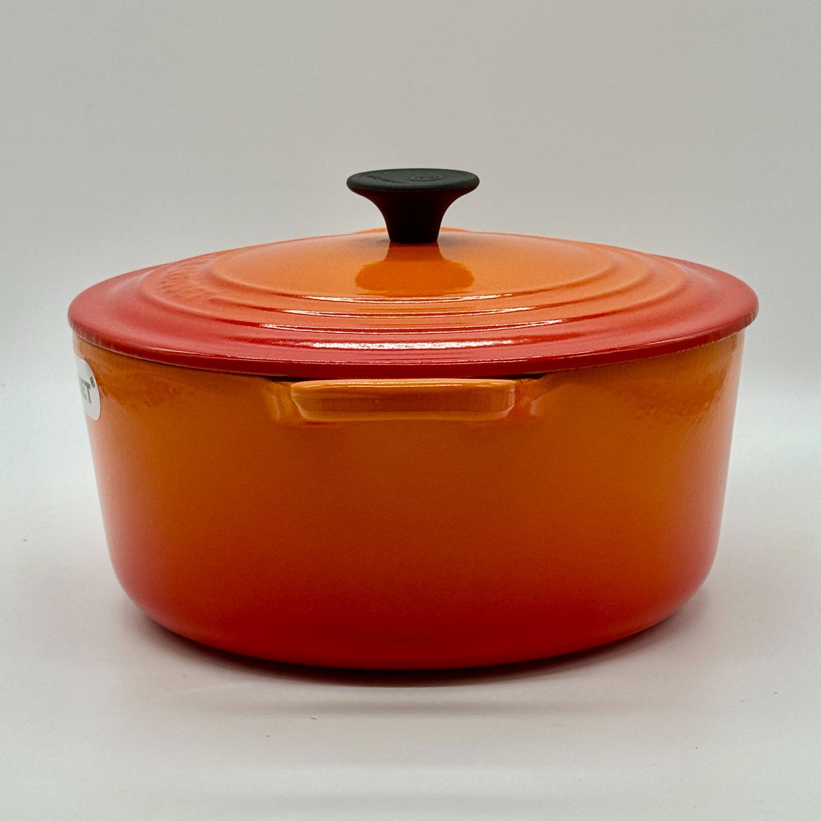美品】LE CREUSET／ルクルーゼ ココットロンド 22cm オレンジ