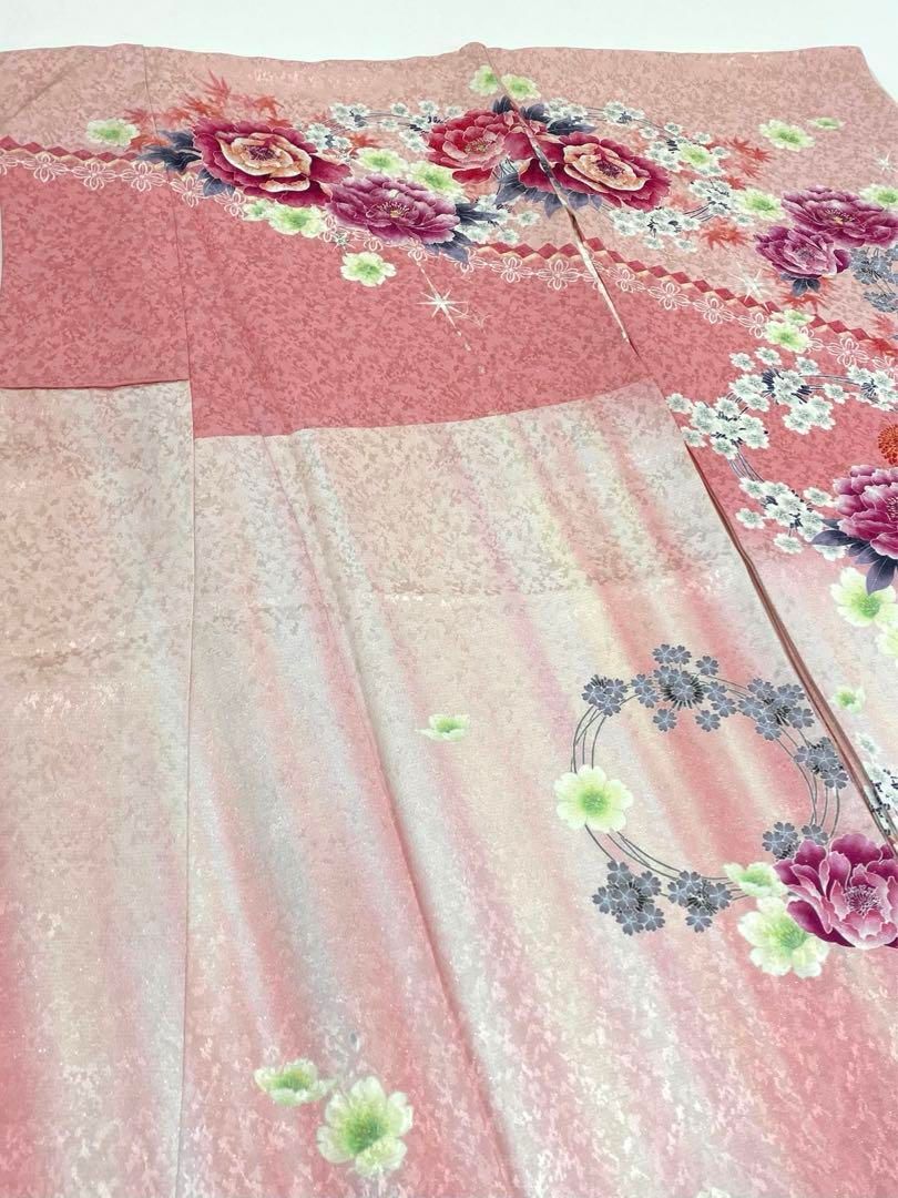 振袖 豪華 銀通し 刺繍 金彩 ストーン 紋意匠 身丈168cm MO2537