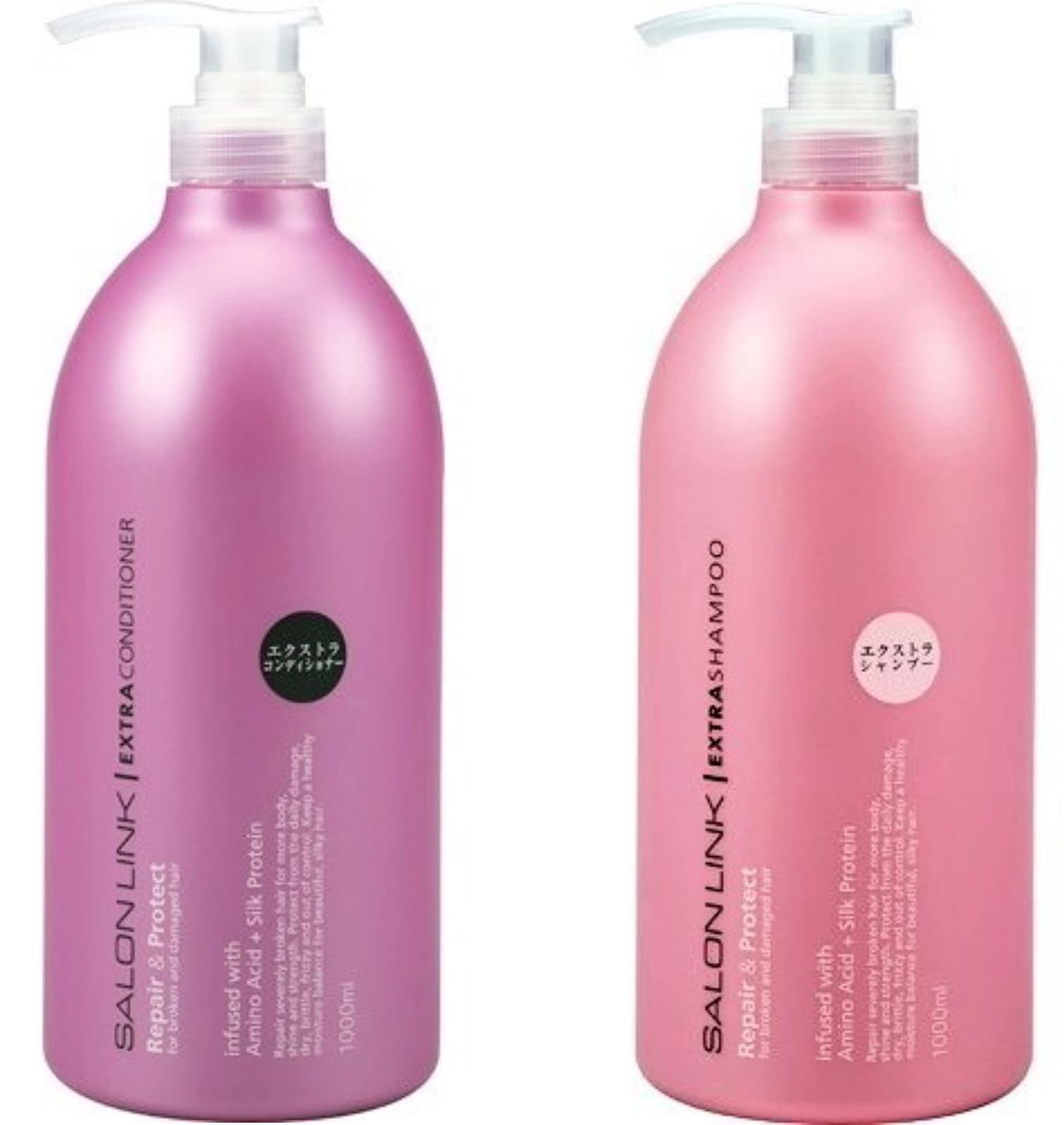 【新着商品】サロンリンク エクストラシャンプー・コンディショナーセット ポンプ 1000ml