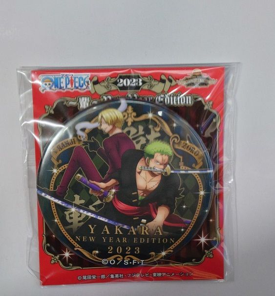 ワンピース ゾロ 海賊袋 2020 缶バッジ ワンピース ONE PIECE 麦わらストア限定 海賊袋2023 黄金 缶